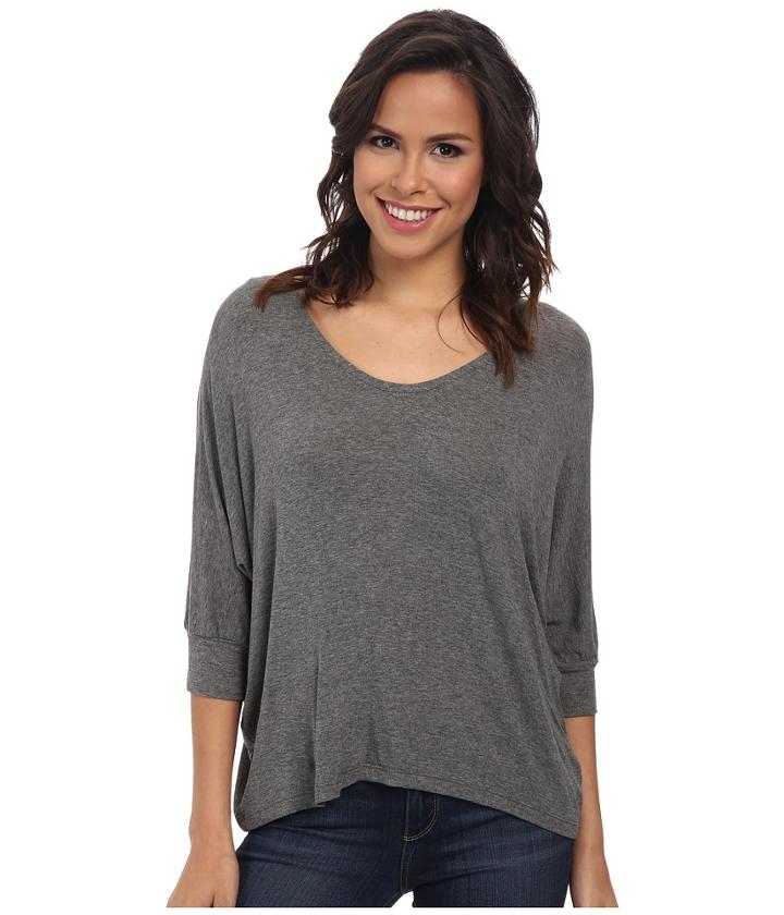 Splendid Boxy U Neck Top