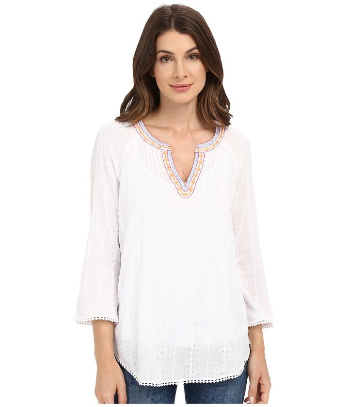 Nydj - Embelished Gauze Blouse