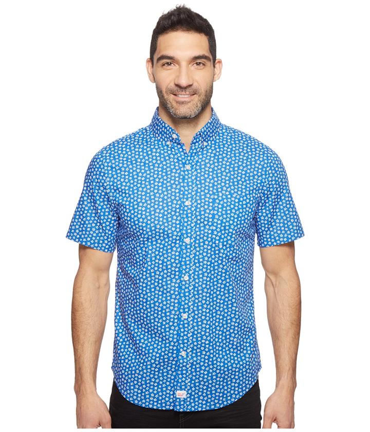 Vineyard Vines - Short Sleeve Woodblock Floral Slim Murray Shirt
