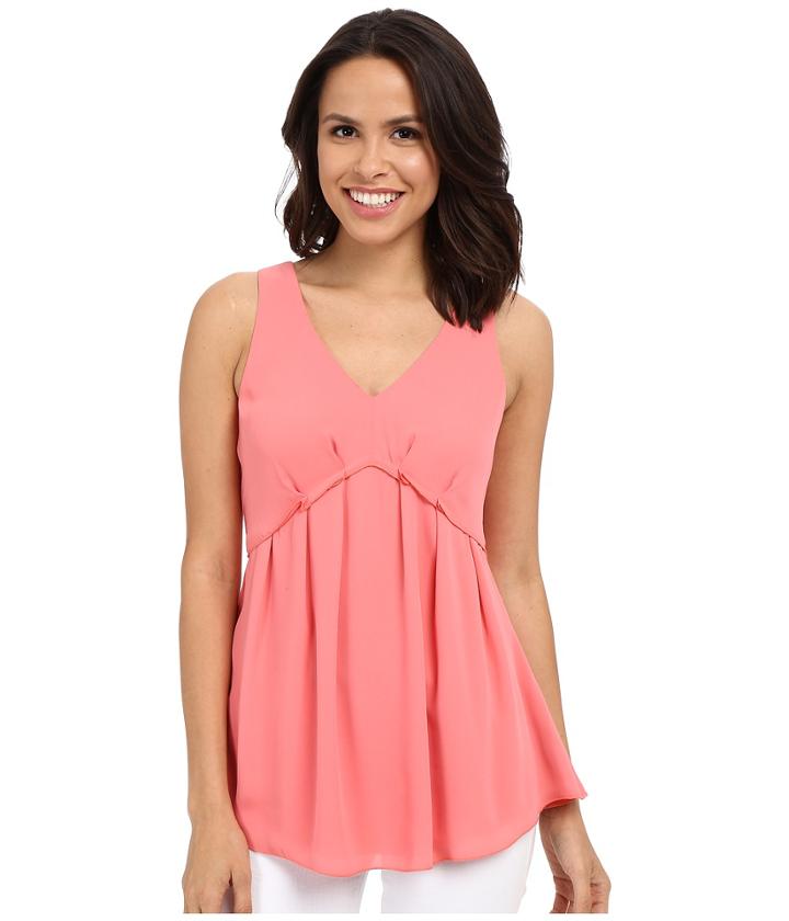 Adrianna Papell - Pleate Sleeveless Blouse