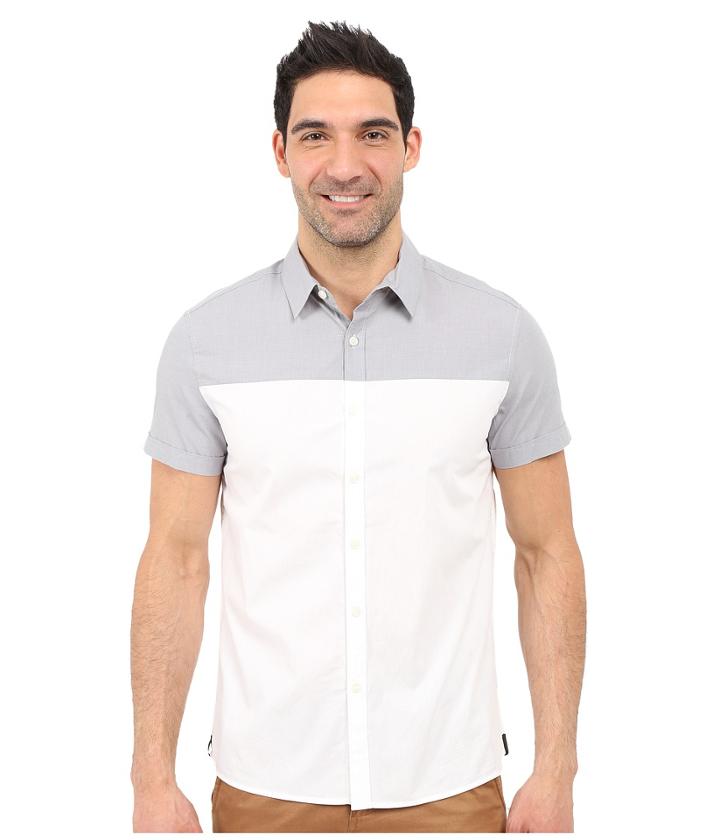 Kenneth Cole Sportswear - Colorblock Button-front Shirt