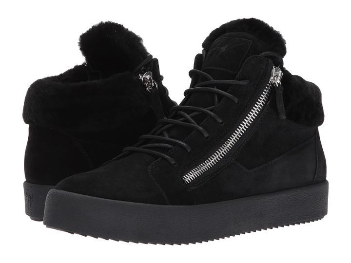 Giuseppe Zanotti - May London Mid Top Shearling Sneaker