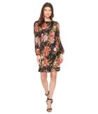 Catherine Catherine Malandrino - Long Sleeve Pleated A-line Dress