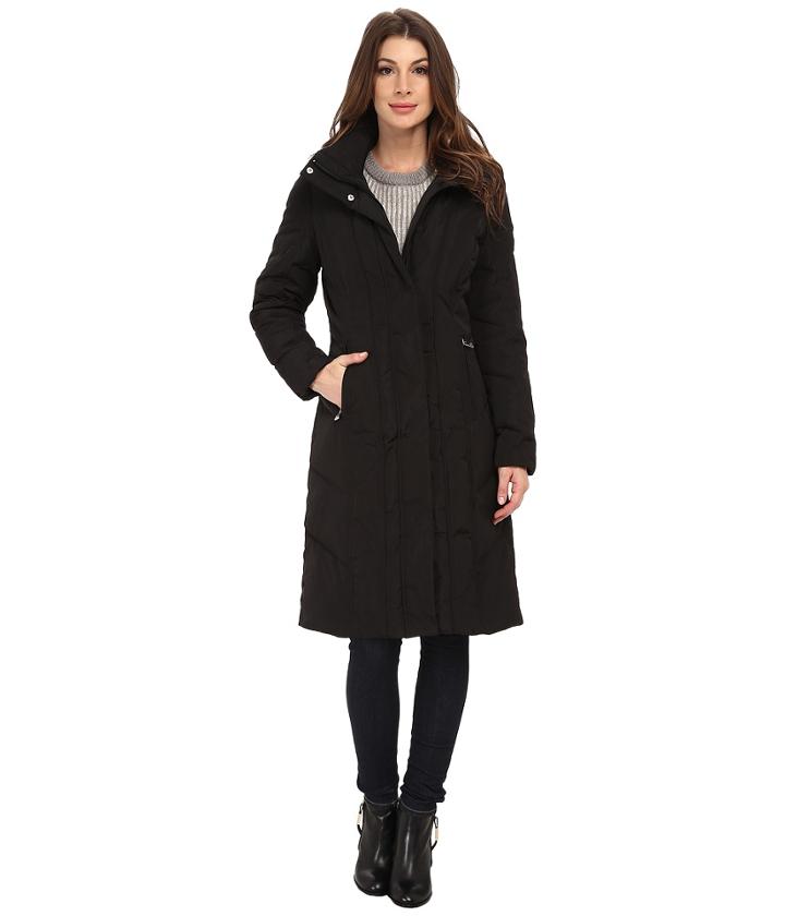 Calvin Klein - Long Down Coat W/ Untrimmed Hood