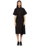 Y's By Yohji Yamamoto - K-asymmetry Shirt Tie Front Dress