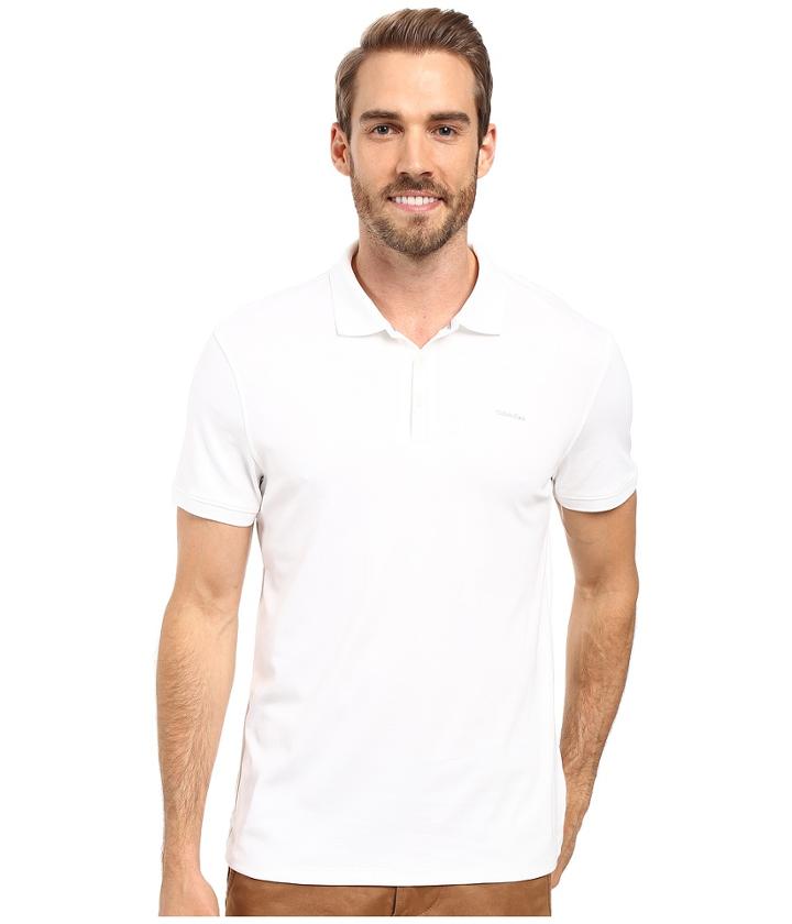 Calvin Klein - Liquid Cotton Solid Short Sleeve Polo