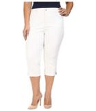 Nydj Plus Size - Plus Size Ariel Crop Rhinestone In Optic White