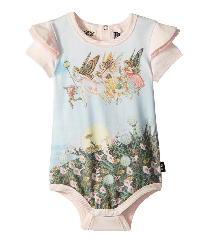 Rock Your Baby - Baby Moonlight Fairies Short Sleeve Bodysuit