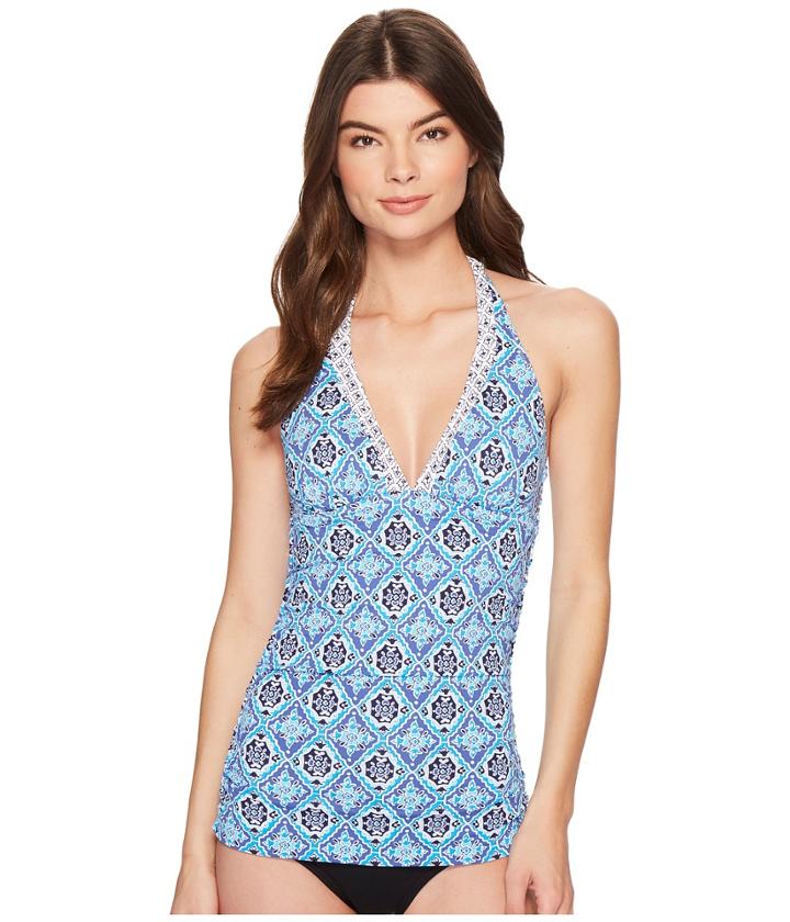 Tommy Bahama - Tika Tiles Reversible Halter Tankini