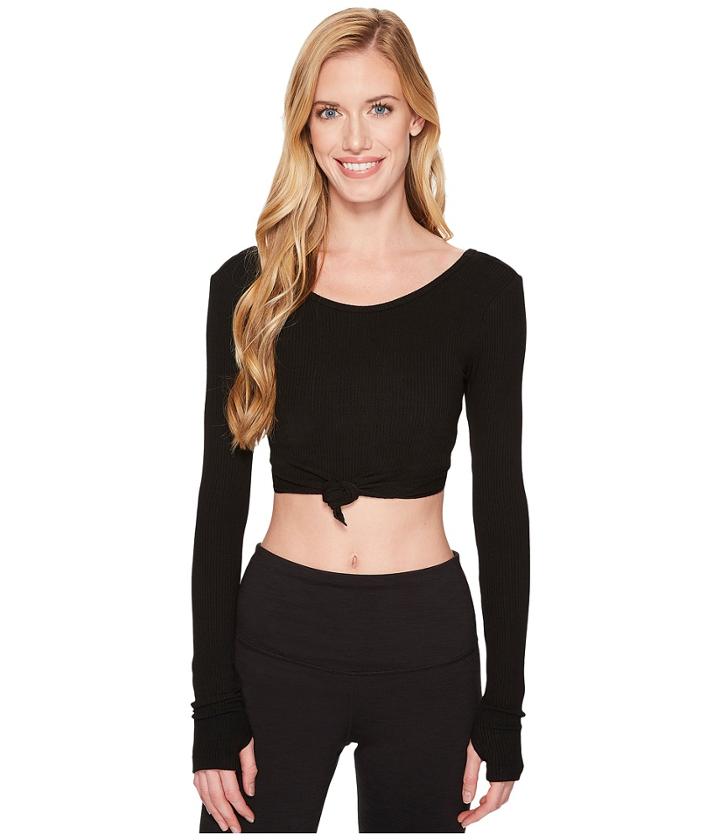Spiritual Gangster - Long Sleeve Tie Front Crop
