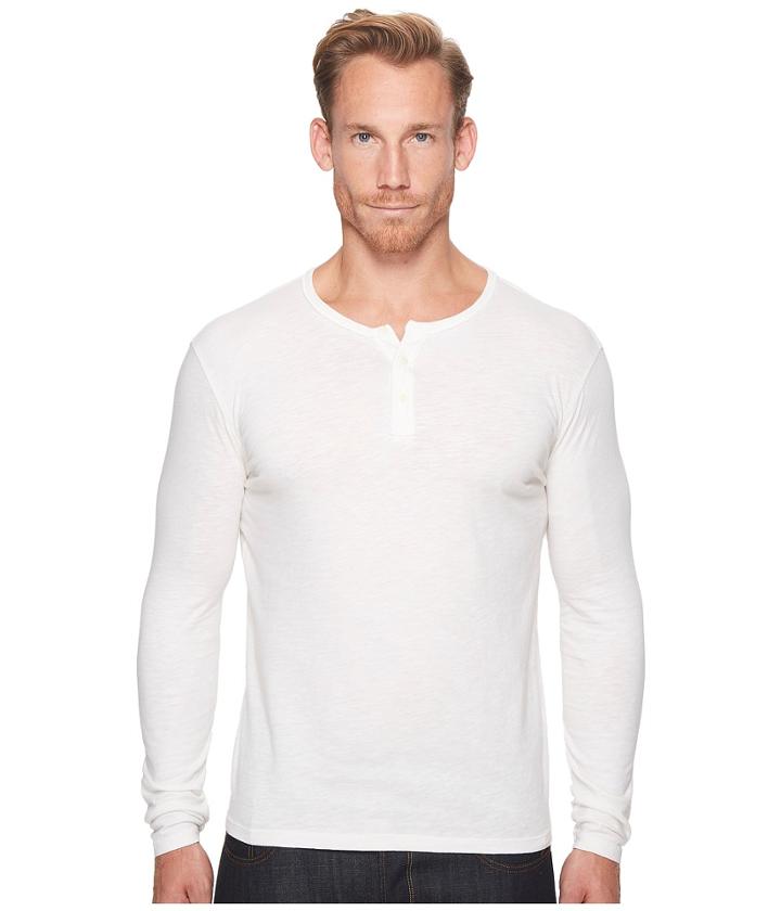 Lucky Brand - Long Sleeve Venice Burnout Henley