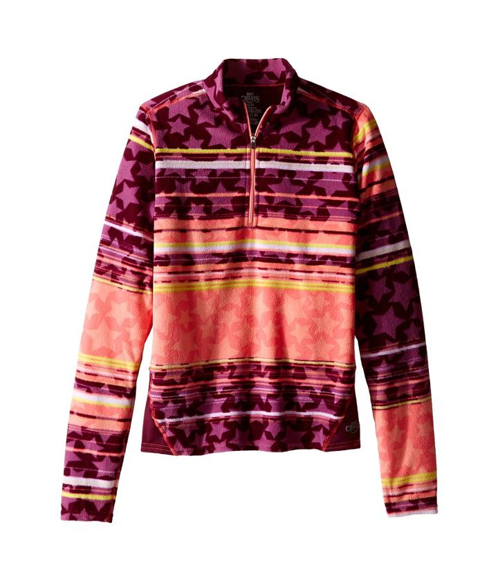 Hot Chillys Kids - La Montana Print Zip Top
