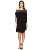 Hale Bob - A Place In The Sun Crinkle Rayon Gauze Off Shoulder Dress