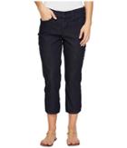 Nydj Petite - Petite Alina Capris In Dark Enzyme Wash
