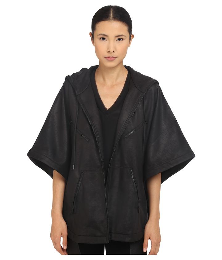 The Kooples - Cape Type Hooded Sweatshirt And Zip Detail