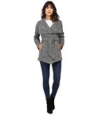 Jessica Simpson - Herringbone Tweed Asymmetrical Closure With Belt
