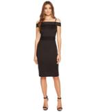 Jessica Simpson - Scuba Off The Shoulder Midi Dress