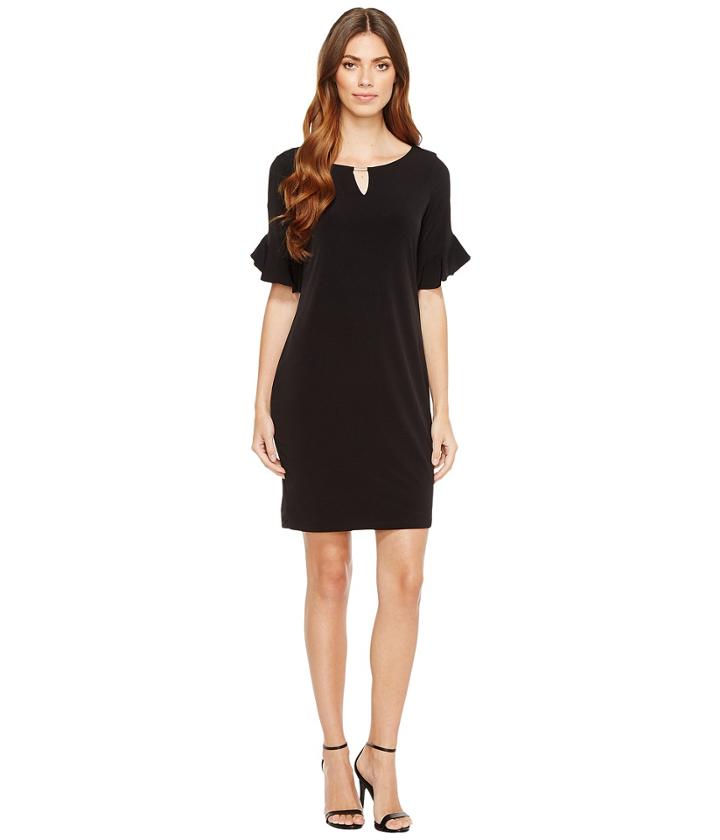 Calvin Klein - Ruffle Sleeve Dress With Hardware