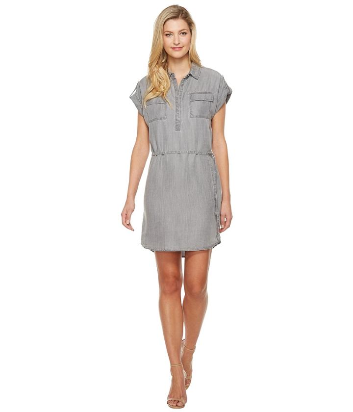Two By Vince Camuto - Short Sleeve Tencel Two-pocket Utility Shirtdress