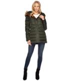 Vince Camuto - Faux Fur Hooded Down With Contrast Piping N8791