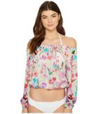 Vitamin A Swimwear - Marabell Cropped Peasant Top Cover-up