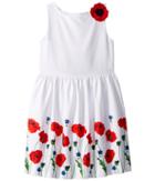 Janie And Jack - Poppy Border Print Dress