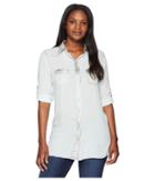Scully - Bae Sexy Fabric Button Front Blouse