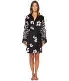 Oscar De La Renta Pink Label - 35 Printed Satin Stripe Floral Wrap
