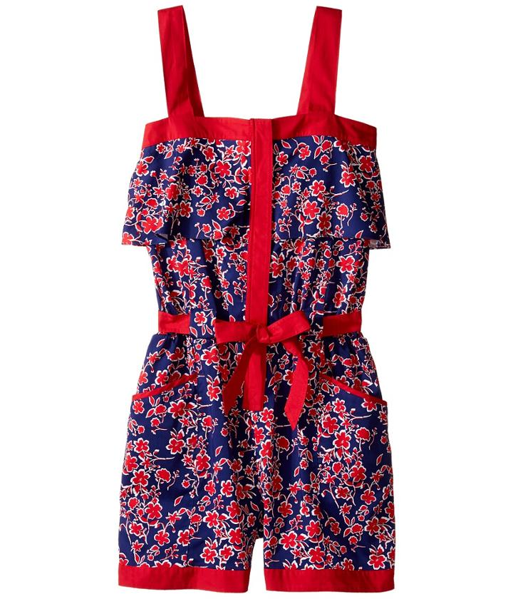 Oscar De La Renta Childrenswear - Graphic Floral Cotton Romper
