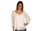 Lucky Brand - Lizzie Floral Lace Top (Nigori) - Apparel