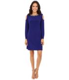 Rsvp - Amber Cold Shoulder Jewel Neck Dress
