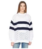 Sonia Rykiel - Sailor Stripe Knit Convertible Sleeve Sweater