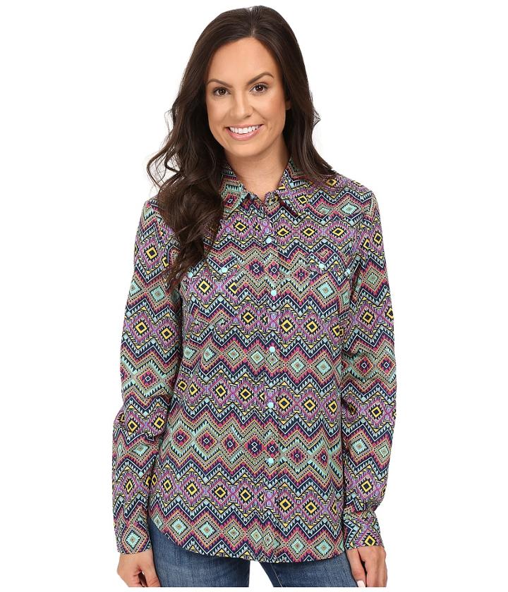 Roper - 0448 Aztec Print Retro Shirt