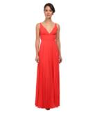 Laundry By Shelli Segal - Pleated Chiffon Open Back Gown