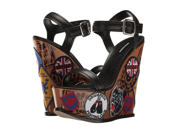 Dsquared2 - Nappa Ecoabrasivato Patch Wedge