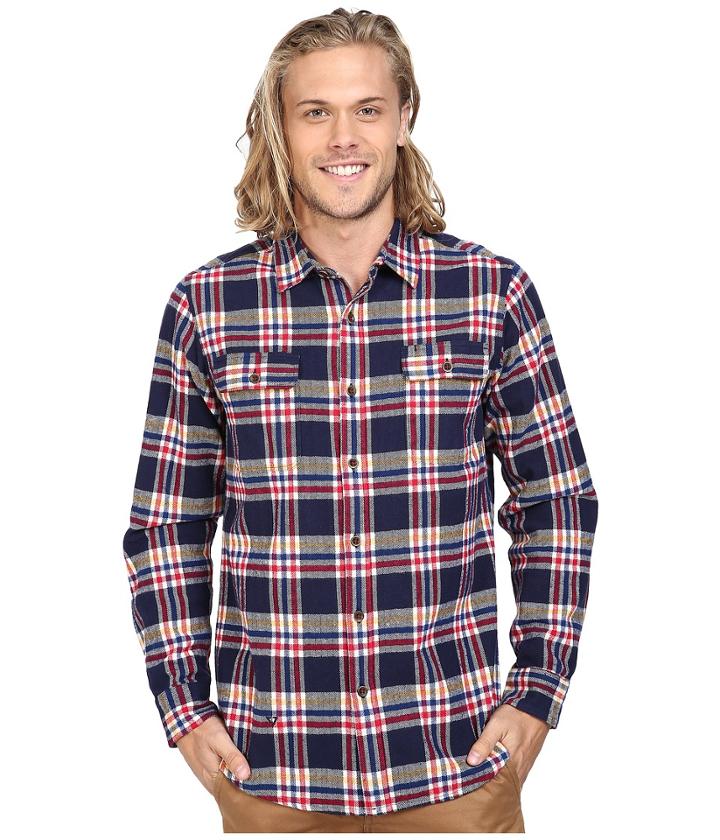 Vissla - The Bluff Plaid Long Sleeve Heavy Weight Plaid Flannel