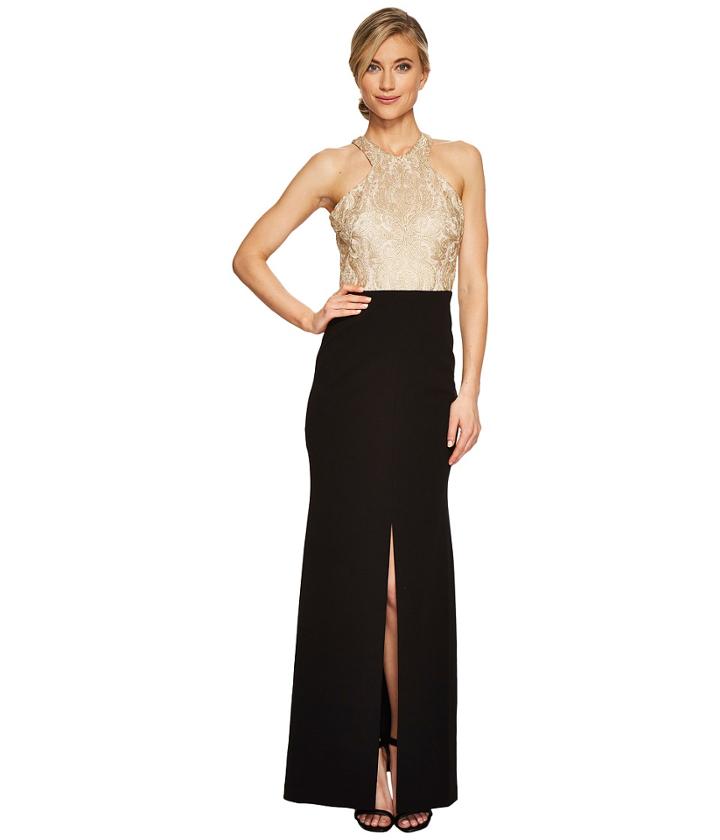 Calvin Klein - Halter Neck Lace Bodice Gown Cd7b277b