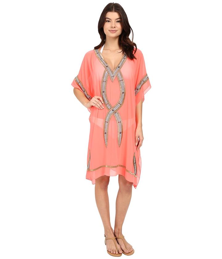 6 Shore Road By Pooja - Beaded Kuna Kaftan Cover-up