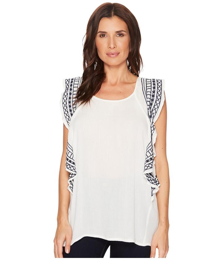 B Collection By Bobeau - Skyler Embroidered Blouse