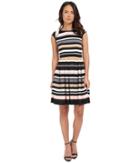 Vince Camuto - Pleated Stripe Dress