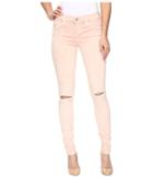 Hudson - Nico Mid-rise Super Skinny In Sunkissed Pink Destructed