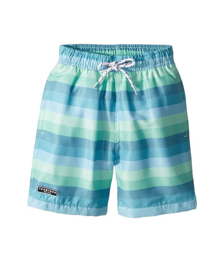 Toobydoo - Touch Of Green Stripe Swim Shorts