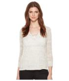 Lucky Brand - Lace-up Pullover Sweater