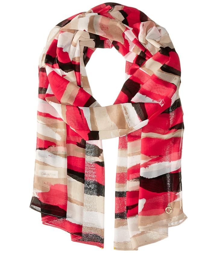 Calvin Klein - Poly Chiffon Scarf - Paint Marks