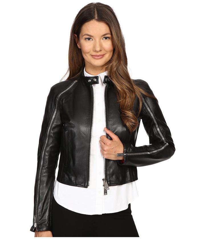 Dsquared2 - Lamb Leather Lone Star Leather Jacket