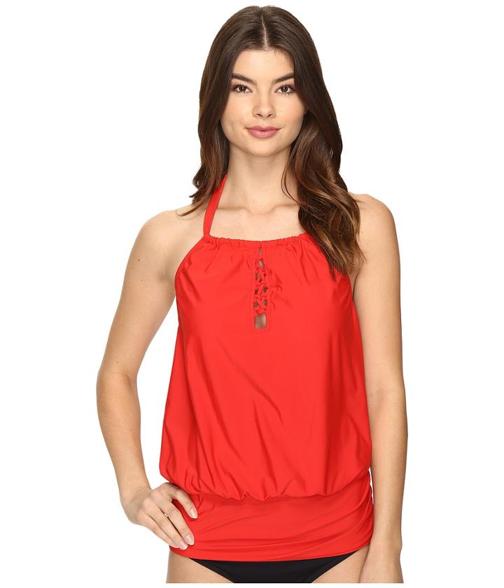 Athena - Cabana Solids Cailyn High Neck Tankini Top