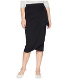 Michael Stars - Cotton Modal Faux Wrap Skirt