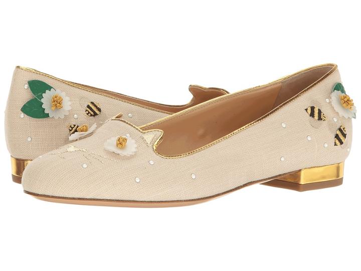 Charlotte Olympia - Floral Kitty Flats