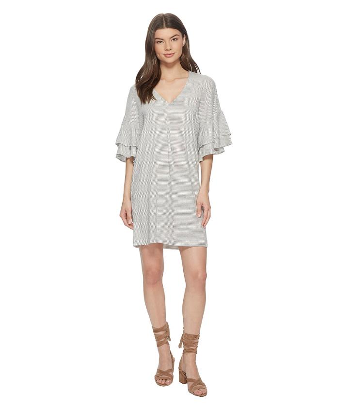 Lucky Brand - Stripe Ruffle Mini Dress