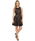 Karen Kane - Fit And Flare Lace Dress